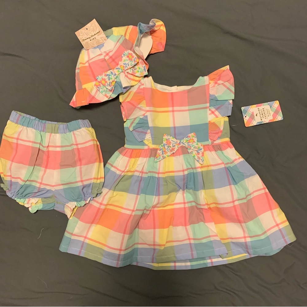 Tommy Bahama Infant Dress Set NWT